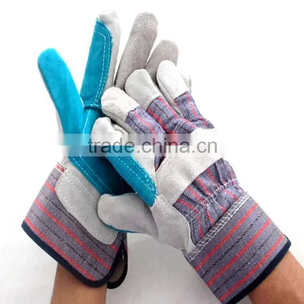 Leather Western Safety Working Gloves With Double the Palm photo-2