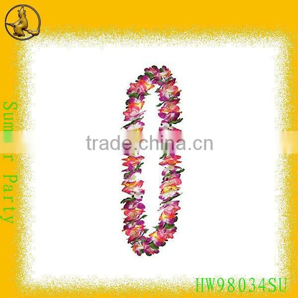 35.4" Cheap Dacron Hawaiian Flower Lei Garland for Sale