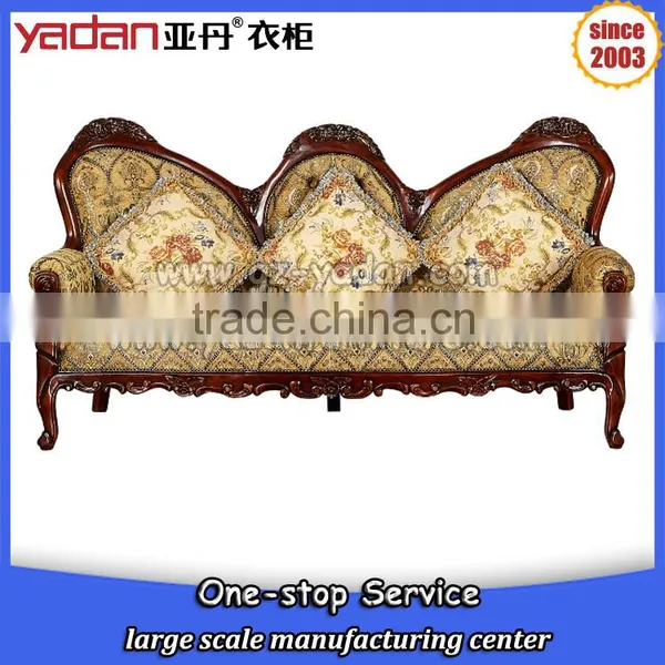 3 Seater Wooden Frame Sofa Design Home Furniture Picture photo-3