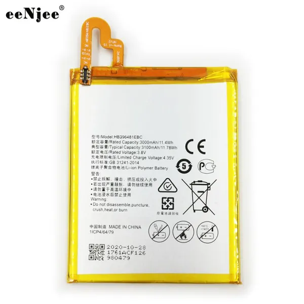 3100mAh Battery Replacement HB396481EBC For Huawei CAM L03 Ascend G7 Plus Honor 5X GR5 G8 G8X 4 D199 L03 -UL00 TL00 AL00 photo-5