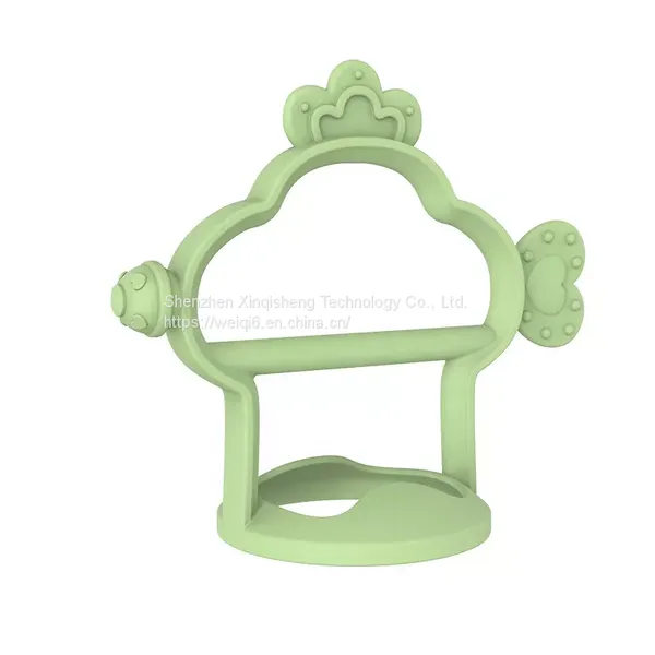 Silicone Baby Teether for Infant Safely Soft Silicone Molar Rod Toys Babies 0-12 Months Eco-Friendly Baby Teether Chew Toys photo-2