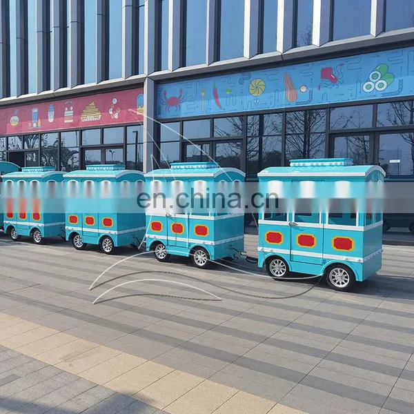 Christmas Carnival Games Small Backyard Electric Train Trackless Train for Sale photo-5