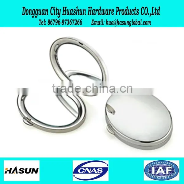 Factory Cheap Cosmetic Mirror Custom Simple Round Blank Gold Make-up Mirror photo-2