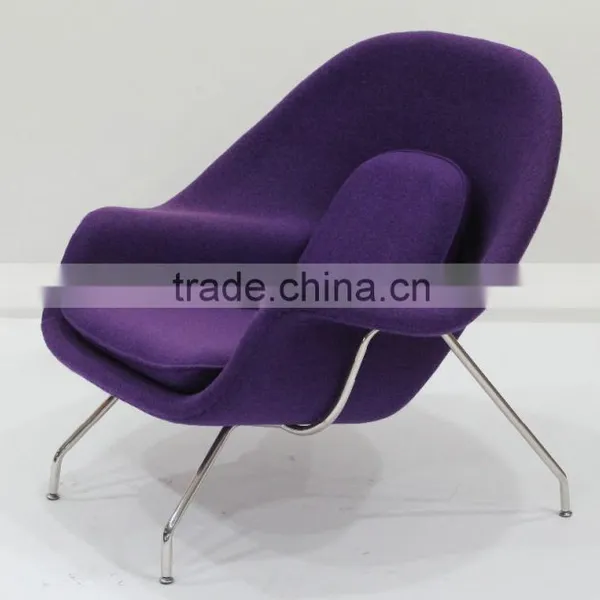 Waiting Room Comfort Design Lounge Womb Chair and Ottoman photo-2