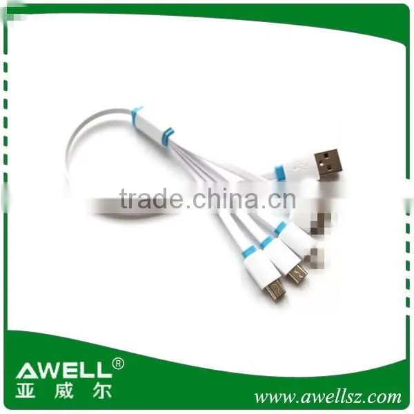 8 Pin + 30 Pin + Micro + Mini Micro Multi Usb Cable for Smartphone