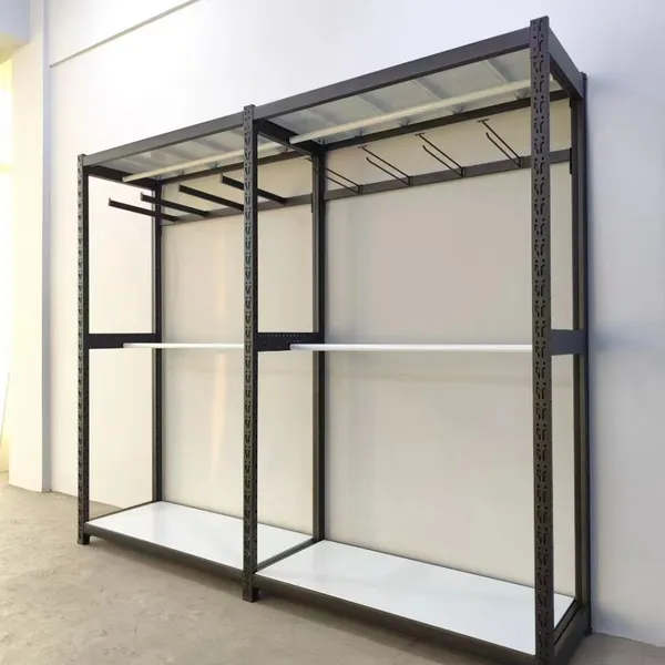Light Duty Cargo Steel Plates Shelves Rack Household Cloth Display Shelf