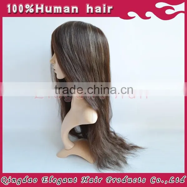 2015 New Products Unprocessed Real Human Hair Womens Toupee photo-4