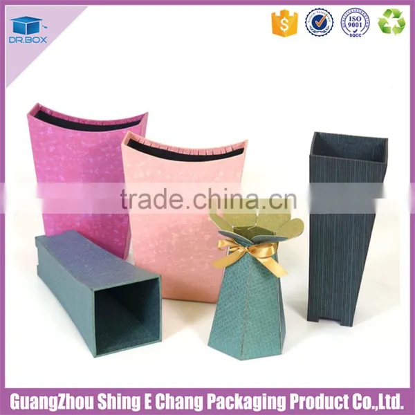 2016 Lovely Flower Design Luxury Custom Rigid Paper Printing Househole Flower Storage Vase/flower Packaging photo-5