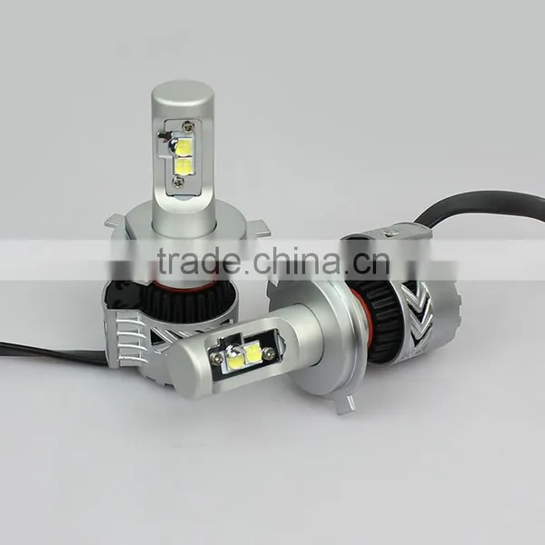 2016 NEWEST Double Heat Dissipation System 6000lm 40w C-ree h4 Led Headlight Bulb photo-4