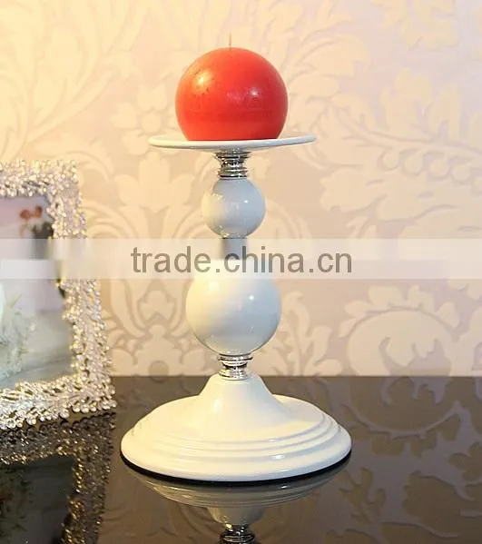 AN382 ANPHY European Style Noble Wedding Household Hotel Decoration Four Sizes Metal Gourd Candlestick Holder Stand White Stock photo-3