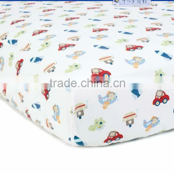 100% Cotton Baby Crib Elastic Fitted Sheet photo-2