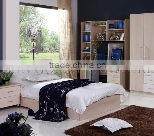 Pictures of Modern Wooden Beds Set for Apartment Furniture(SZ-BT002) photo-2