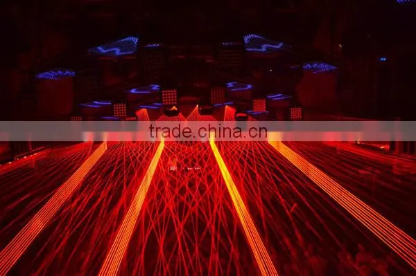 Stage Lighting Pure Diode 8 Heads Red Single Beam Laser Light photo-3