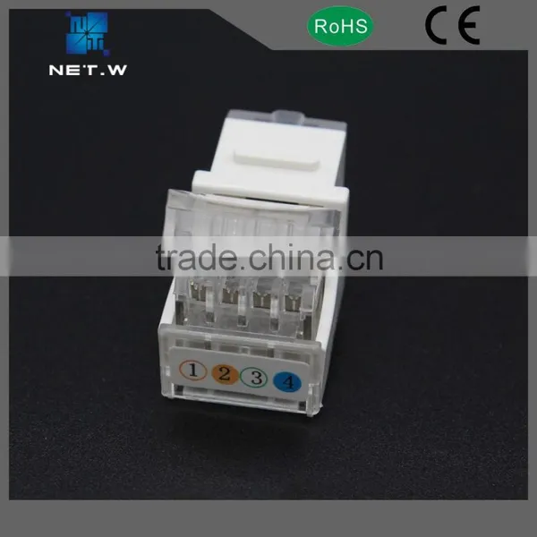 Tool Less Keystone Jack, Cat3 Telephone Rj11 Keystone Jack, Jack Keystone