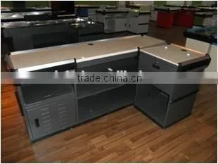 Supermarket Electronic Checkout Cash Counter With Belt By Changshu Factory photo-5
