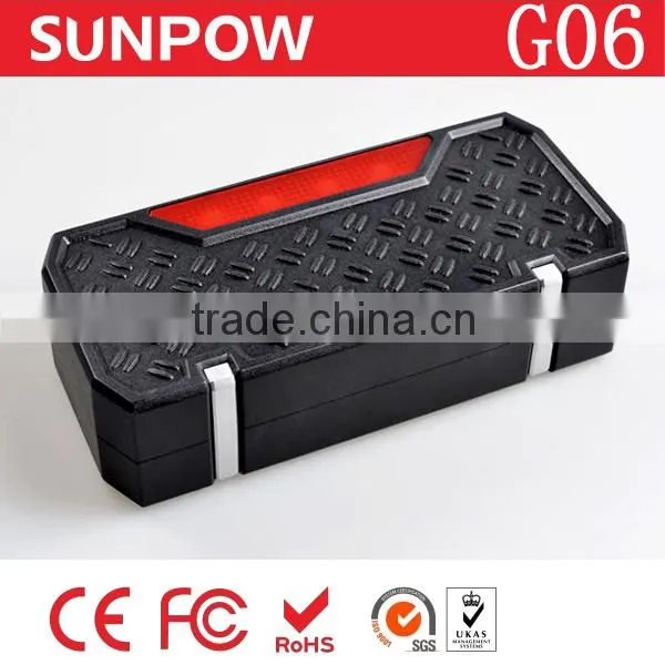 Sunpow 16500Mah High Capacity 12v Car Jump Starter Portable Battery Power Bank Booster With Air Compressor