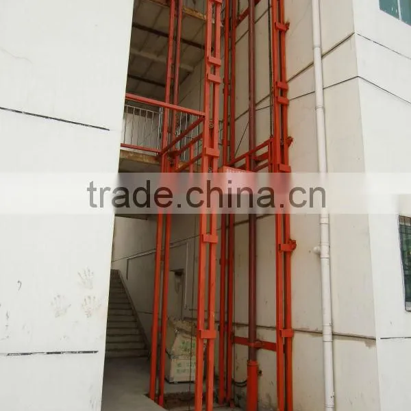 Guide Rail Elevator / Cargo Hydraulic Rail-type Lift /platform Guide Rail Lift Platform photo-4