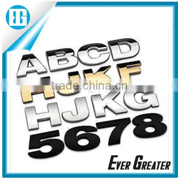Custom Best Quality Plastic Chrome Car Emblem Lettering Sticker Metal Badge for Car Metal Chrome Emblem photo-2
