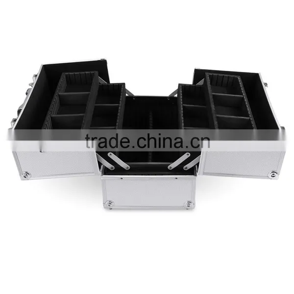 Homdox Home Cosmetic Organizer Case Jewelry Box Lockable Makeup Box OS004506 photo-4