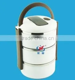 Personalized Food Grade Stainless Steel Lunch Box 3 Bowls Container photo-5