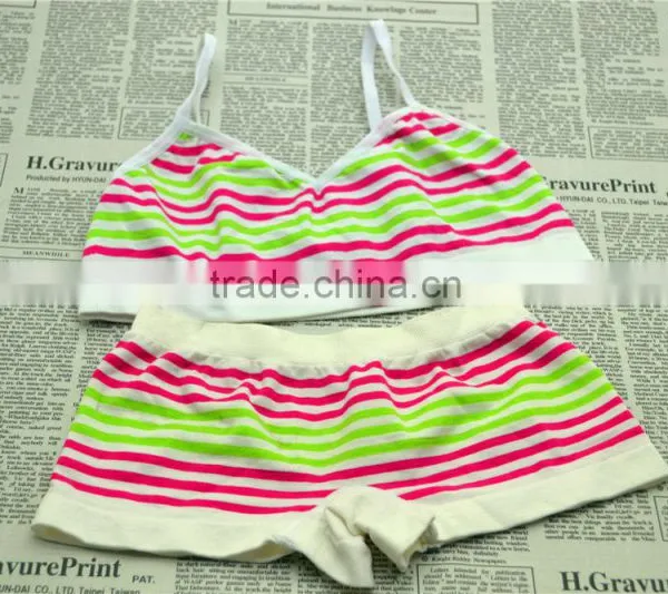 Girls Underwear Sets Crop Top and Briefs Underwear Spandex Shorts Quality Choice Most Popular photo-2