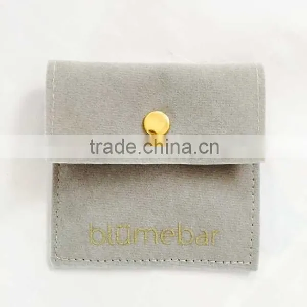 Velvet Watch Bag With Snap Closure Logo 12mm*17mm photo-4