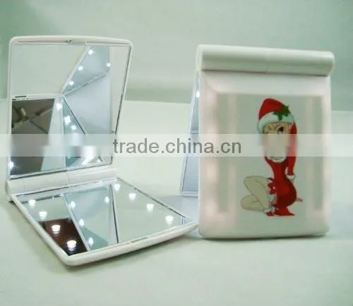 Plastic LED Light Pocket Mirror/rectangle LED Mirror