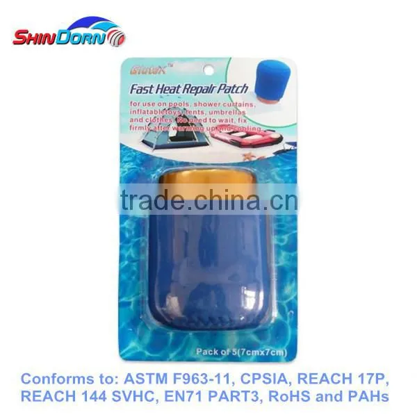 Camping Tent Repair Kit With Heatable Pre-glued Patch