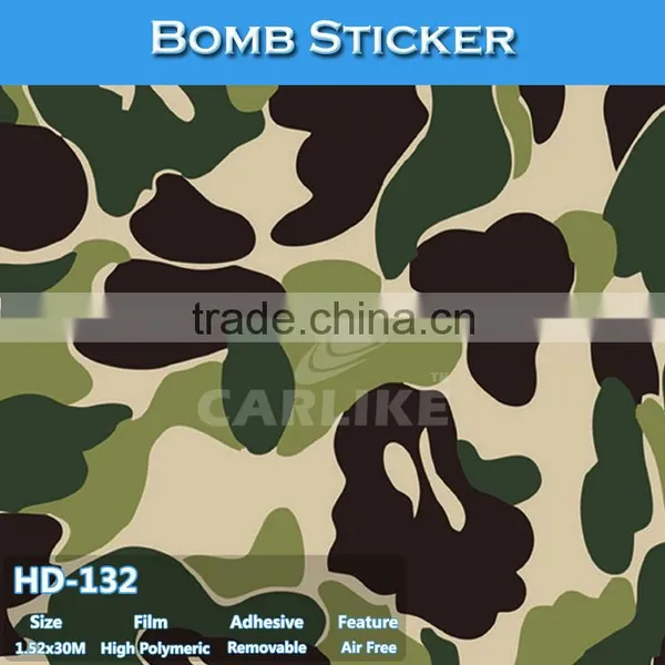 HD-127 CARLIKE Hot Sale Color Bright Car Wrap Bomb Sticker photo-6