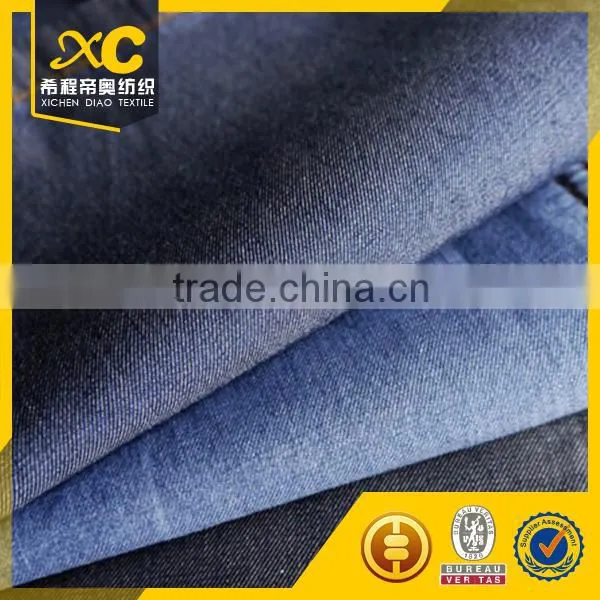 Dark Blue Poly Cotton Denim Fabric Non Stretch photo-3