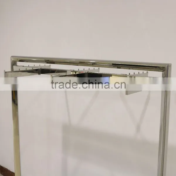 Variable Stainless Steel Clothes Hanging Rack for Shop Display photo-3