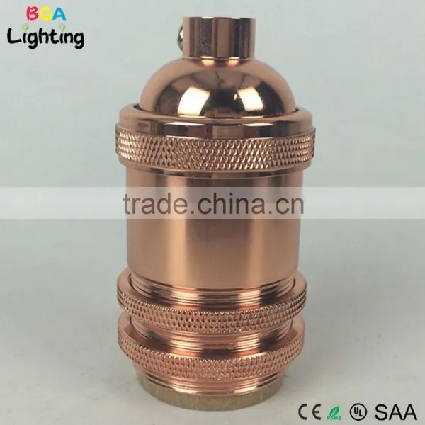 E27 Vintage Brass Pendant Lamp Socket For Pendant Lamp Cord Set photo-3