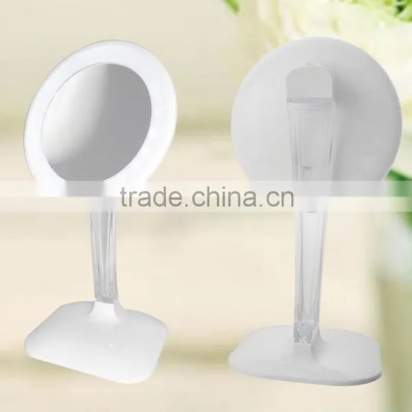 Pedestal LED Makeup Mirror, Pedestal Desktop Vanity Mirror With Led, Led Magnfiiying Makeup Mirror photo-4