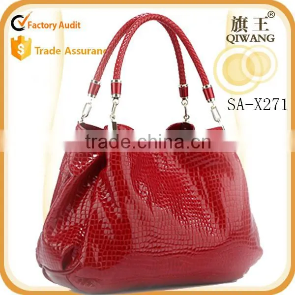 Hot Sale Crododile Pattern Leather Fashion Shoulder Bag Fashion Leather Handle Bag