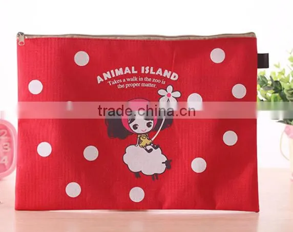 Lovely Pular Girl Printing Travel Document Holder Document Bag photo-2