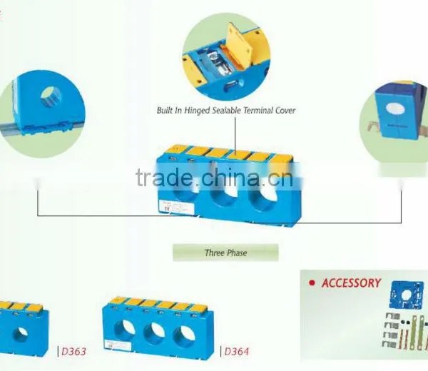 New Design!! D363,D364 Three Phase DIN Rail Current Transformer photo-5