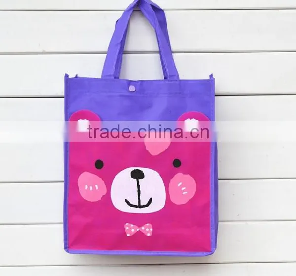 Full Printing Non Woven Bag Student Handle Lovely Bag for Shopping photo-3