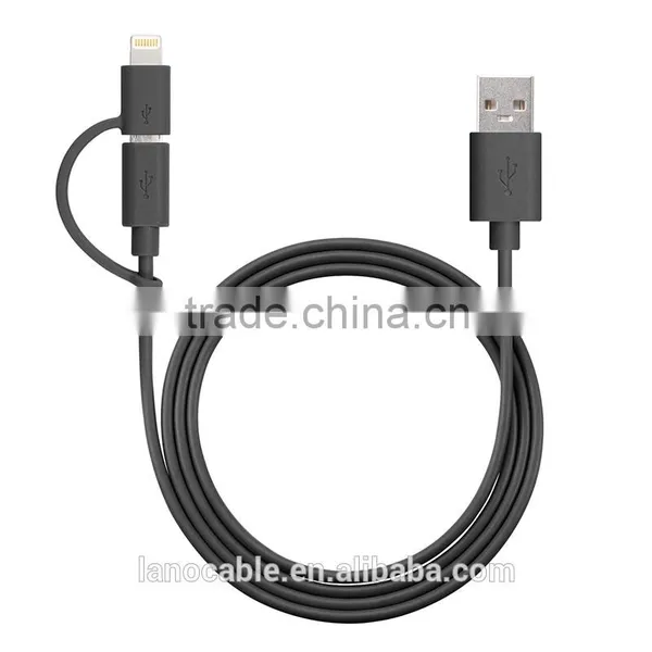 MFi Certified 8 Pin and Micro 2 in 1 Dual Style Cord photo-3