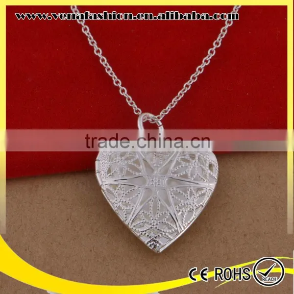 Plated 925 Silver Solid Blank Photo Pendant photo-6