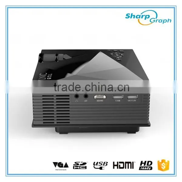 UNIC 1200Lumens Mini HD LED Wireless Micro Projector UC46 Outside Movie Computer Projectors photo-4