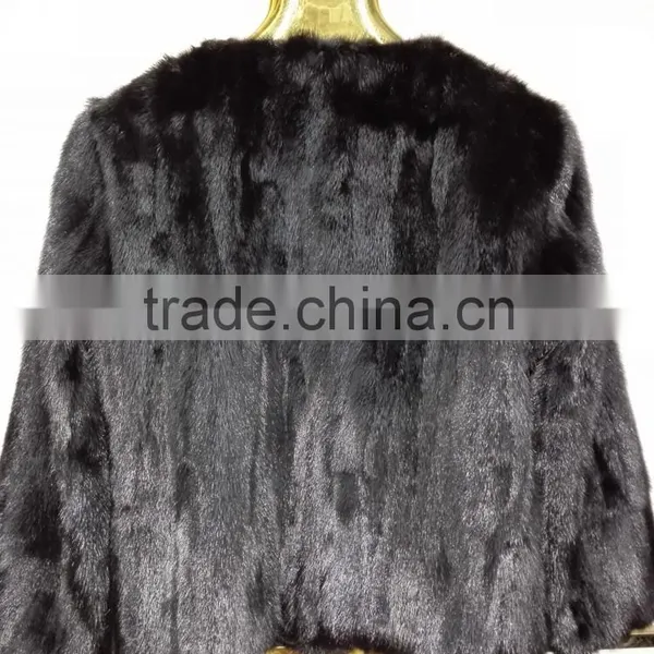 Korean Women Winter Mink Fur Clothes 2015 photo-3