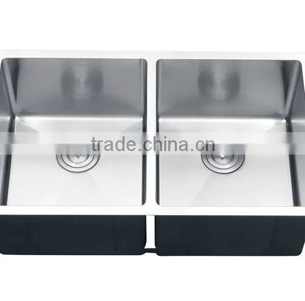 Undermount Stainless Steel Double Bowl Kitchen Sink Made in China photo-2