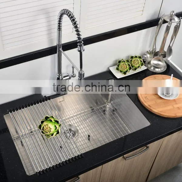 30 Inch Stainless Steel Single Bowl Sink, Handmade 16 Gauge Undermount Kitchen Sink With CUPC Approved 3018A photo-6