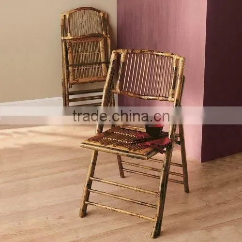 Outdoor Leisure Garden Bamboo Folding Chairs photo-3