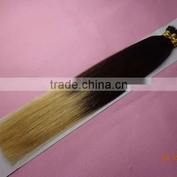 Nano Ring Virgin Remy Hair Extension Ombre Bundles Hair Weaves Two Tone Ombre Colored Hair Weave Bundles photo-4