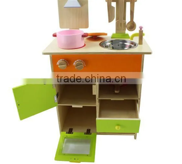 Wooden Chinese Toys Kitchen Play Set for Kid,wood Kitchen Toy