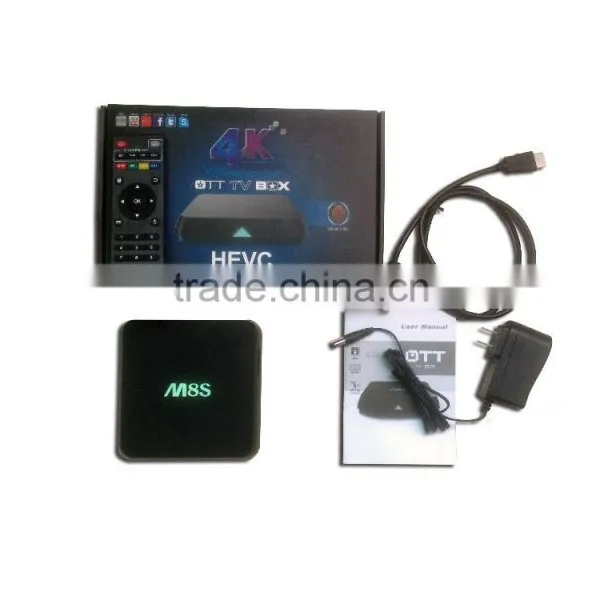 Shiningworth M8S 2G/8G Smart tv Box Quad Core 5.0gWifi Google H.265 Bluetooth Amlogic S812 Android tv Box photo-2