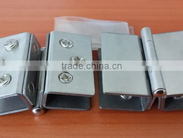 HJ-068 Best Price 10cm Square Stainless Steel Double Hinge China Supplier Glass Hinge photo-2