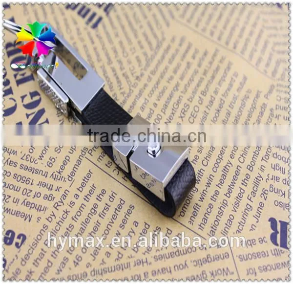 Famous Car Logo Double Loop Metal Custom Keychain for Gift photo-4