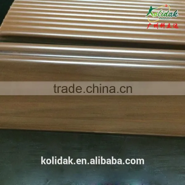 V Shape PVC Wood Grain Profile Plastic Extrusions photo-2